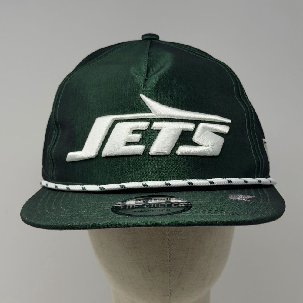 New Era NY Jets Golfer Snapback Hat Green Satin Rope NFL Cap OSFM NEW
